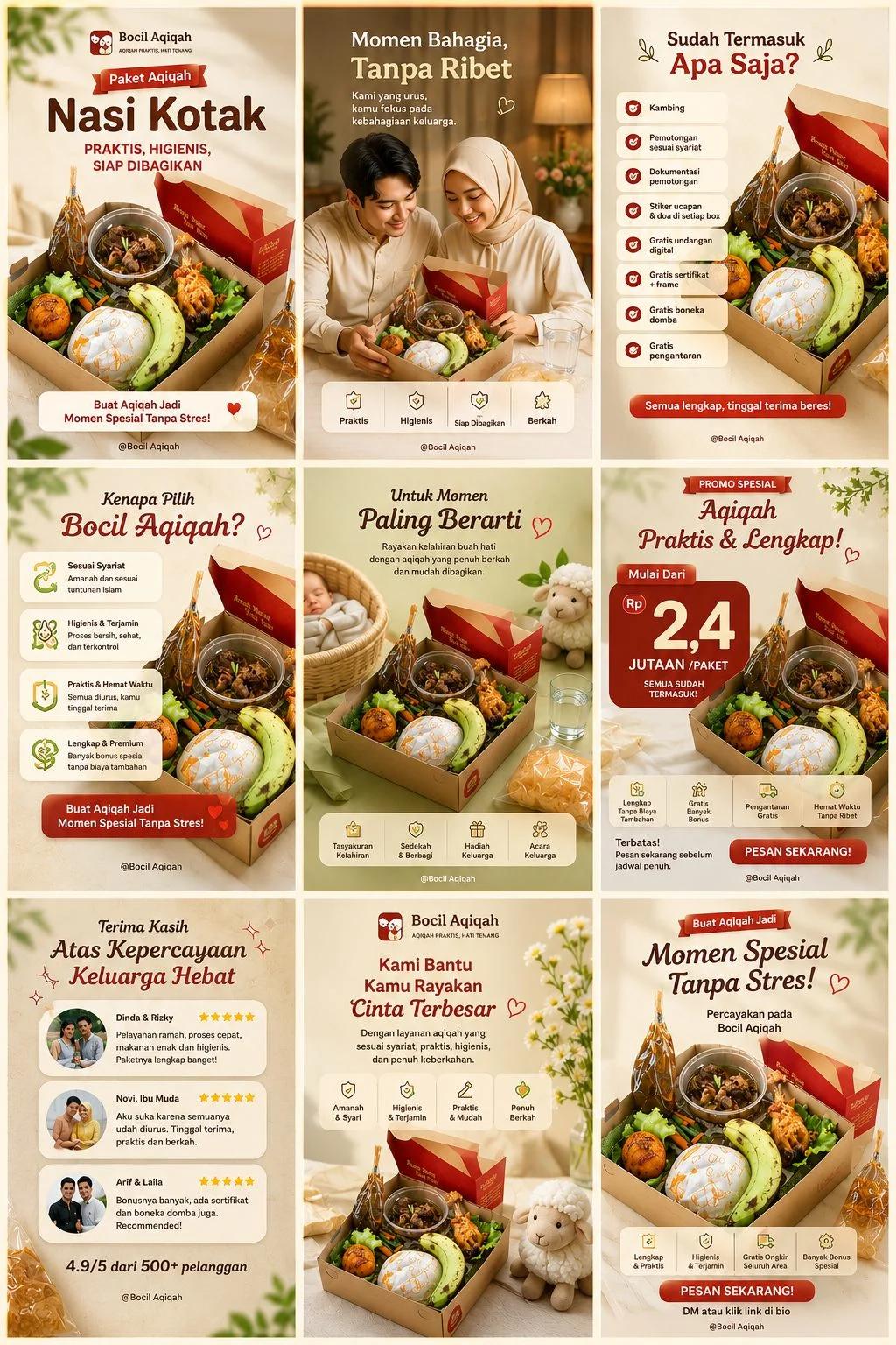 9-Grid Bento & Aqiqah Catering Feast