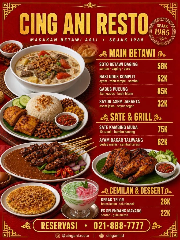 Betawi Heritage Culinary Feast Poster