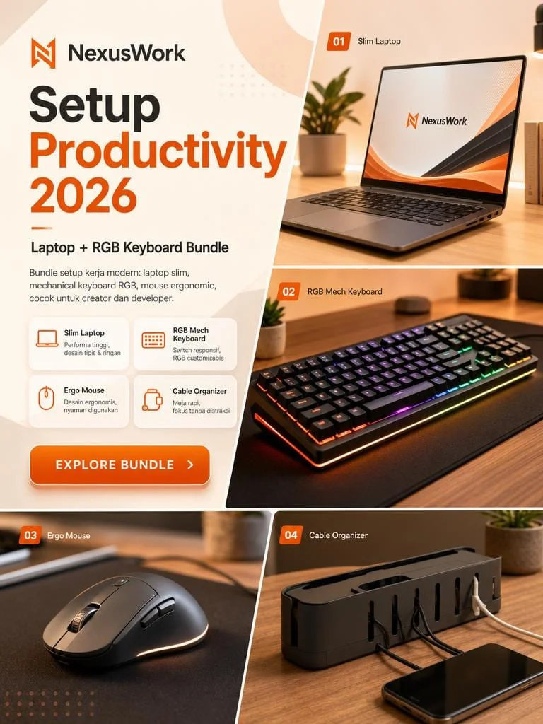 Desk Setup & Productivity 4-Quadrant Bundle