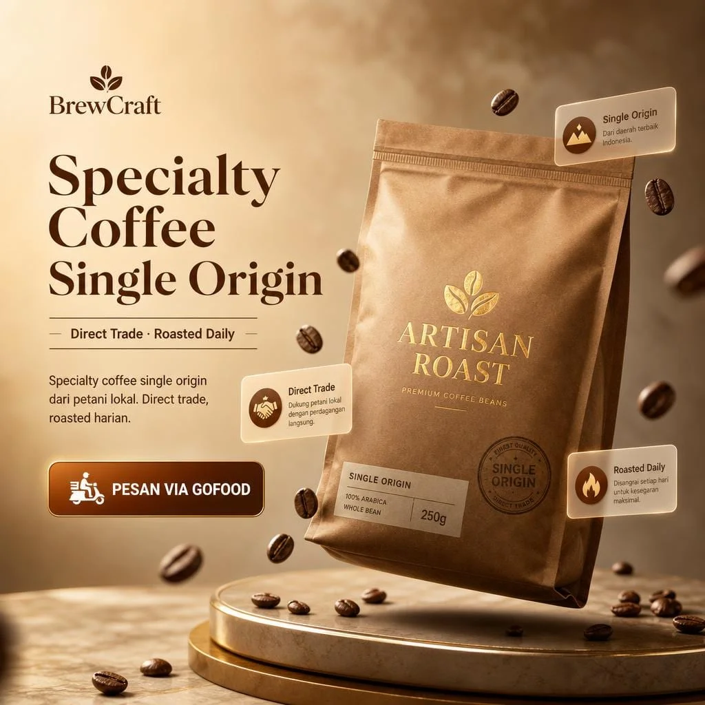Specialty Coffee Single Origin Kraft Pouch